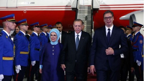 Cumhurbaşkanı Erdoğan Sırbistan'da