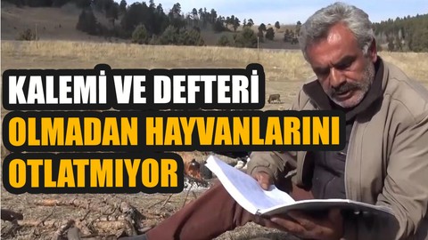 Karslı Çoban kalemi ve defteri olmadan hayvanlarını otlatmıyor