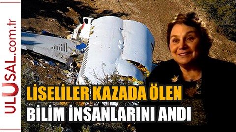 Liseliler Isparta uçak kazasında ölenleri andı