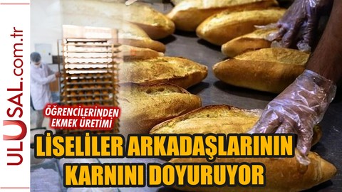 Lise öğrencileri arkadaşlarının karnını doyuruyor