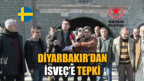 Diyarbakır'dan İsveç'e tepki