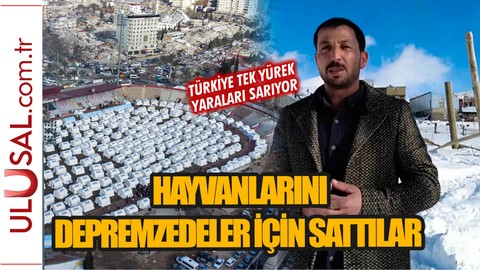 Vatandaşlar hayvanlarını depremzedeler için sattı