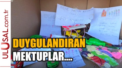 Depremzedelere gönderilen yardımlarda duygulandıran notlar çıktı