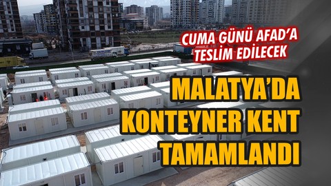 Malatya'da konteyner kent tamamlandı