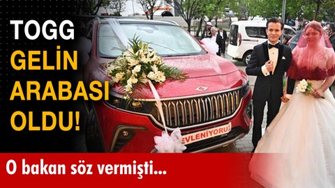 Togg gelin arabası oldu!