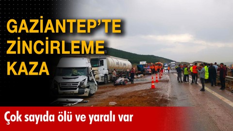 Gaziantep'de zincirleme kaza