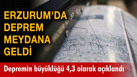 Erzurum'da deprem! (19 HAZİRAN 2023)