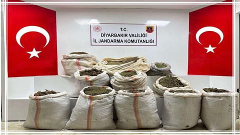 Diyarbakır'da 296 Kilogram Esrar Ele Geçirildi