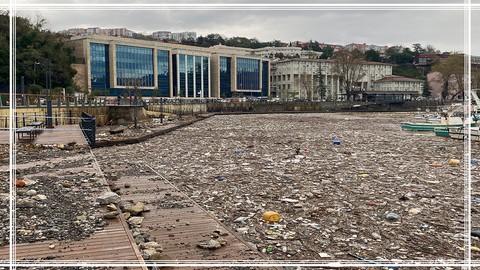 Sağanak Yağış Sonrası Zonguldak Sahilinde Kirlilik Oluştu!