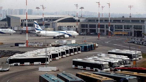 İsrail'deki Ben Gurion Havalimanı uçuşlara kapatılıyor