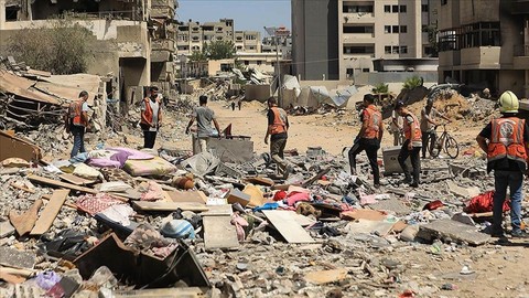 İsrail'in saldırılarında Gazze'de can kaybı 44 bin 56'ya yükseldi