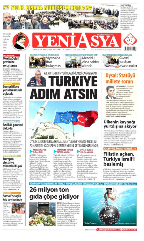 Gazete manşetleri 27 Şubat Cuma - Resim: 20