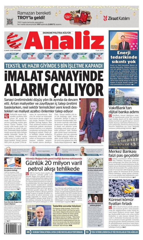 Gazete manşetleri 12 Mart Perşembe - Resim: 24