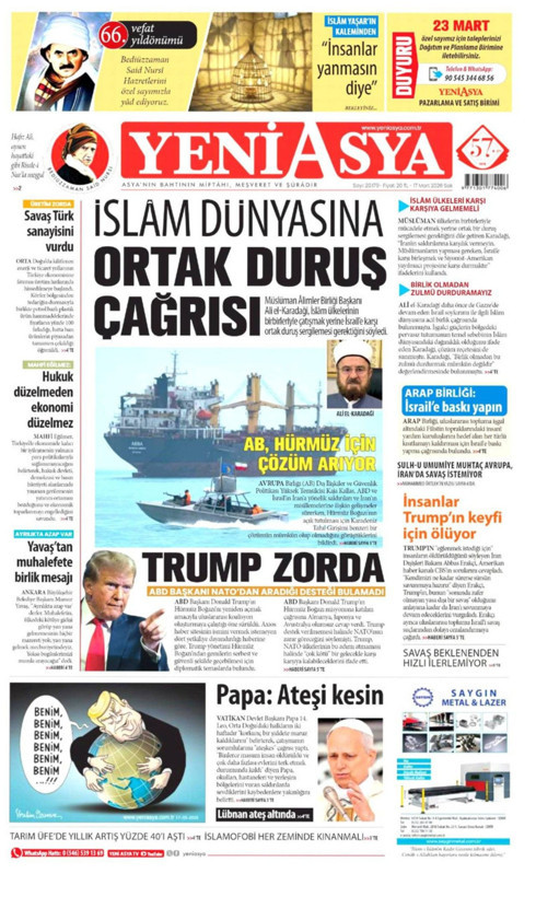 Gazete manşetleri 17 Mart Salı - Resim: 21