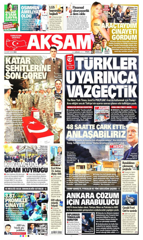 Gazete manşetleri 24 Mart Salı - Resim: 9