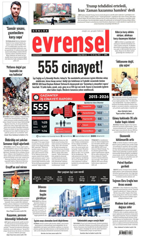 Gazete manşetleri 24 Mart Salı - Resim: 19