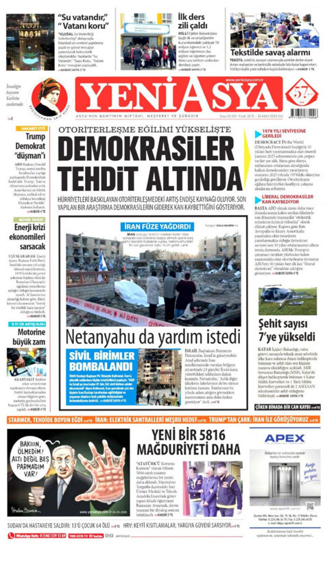 Gazete manşetleri 24 Mart Salı - Resim: 21