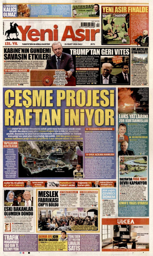 Gazete manşetleri 24 Mart Salı - Resim: 28