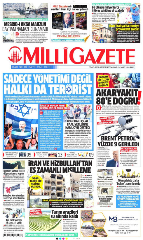 Gazete manşetleri 24 Mart Salı - Resim: 6