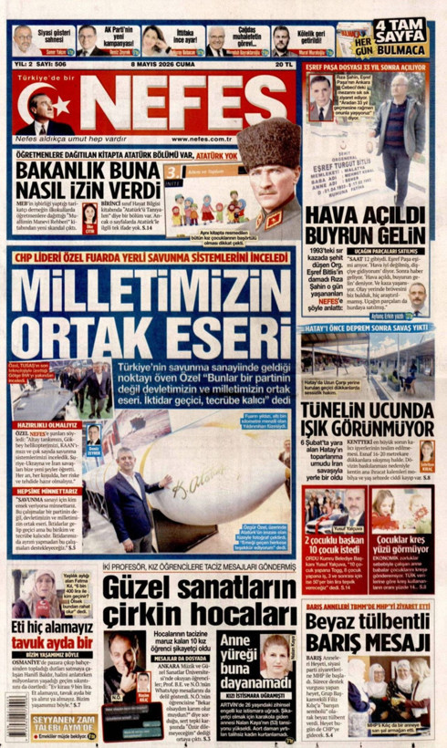 Gazete manşetleri 8 Mayıs Cuma - Resim: 25