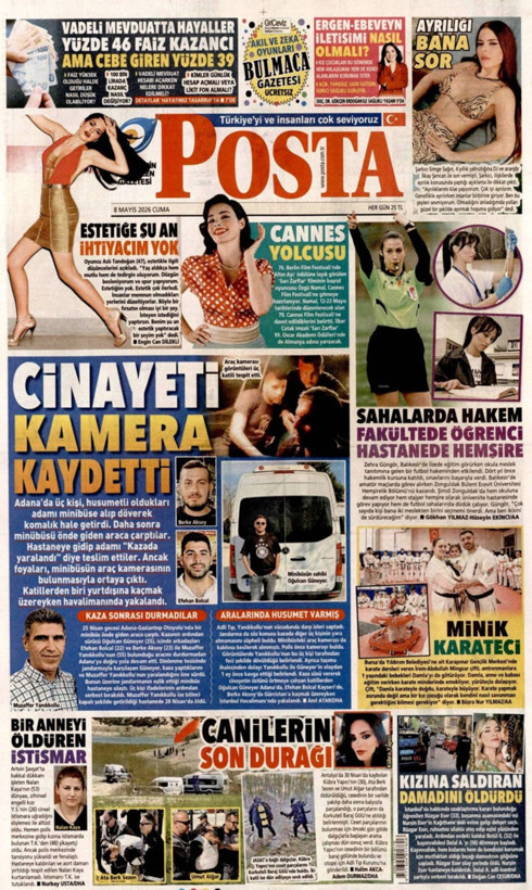 Gazete manşetleri 8 Mayıs Cuma - Resim: 18