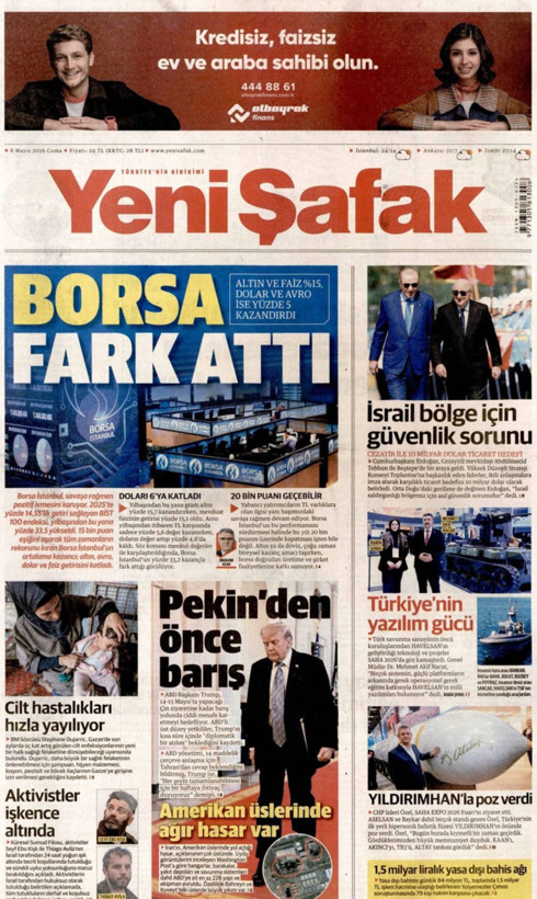Gazete manşetleri 8 Mayıs Cuma - Resim: 5