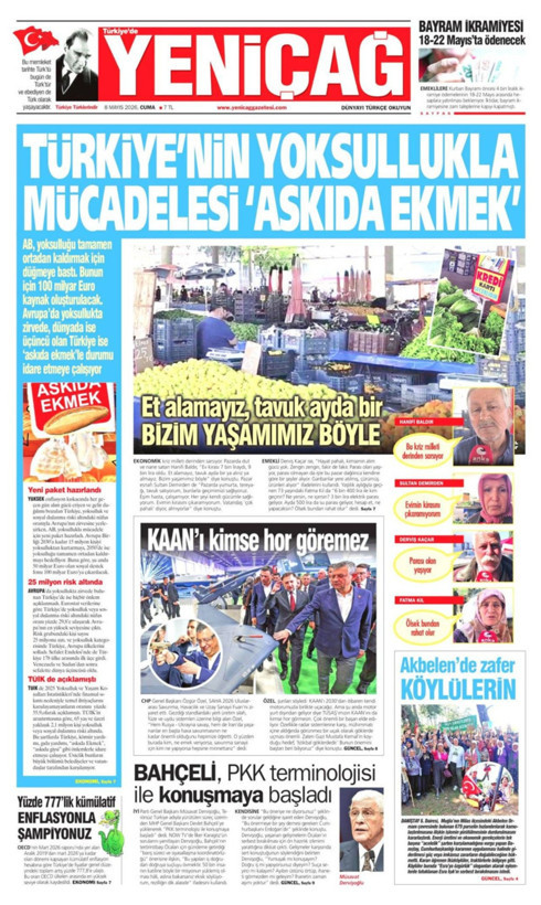 Gazete manşetleri 8 Mayıs Cuma - Resim: 12