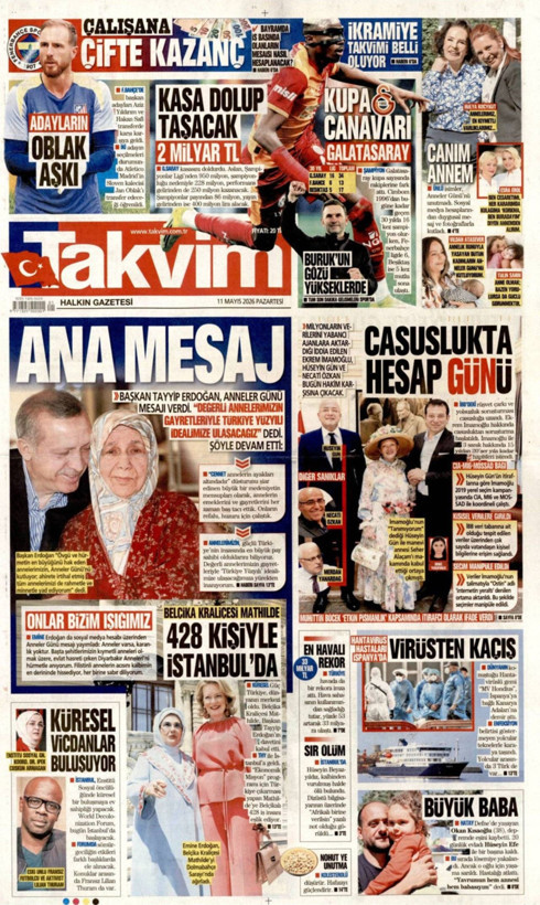 Gazete manşetleri 11 Mayıs Pazartesi - Resim: 15