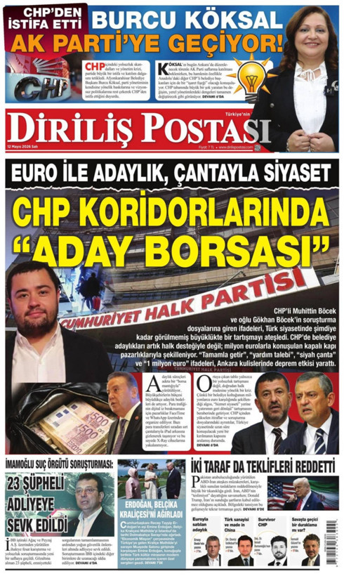 Gazete manşetleri 12 Mayıs Salı - Resim: 14