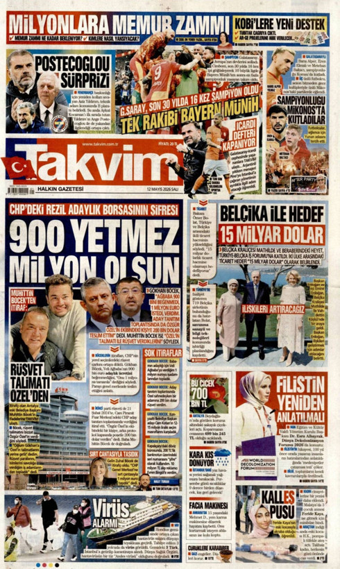 Gazete manşetleri 12 Mayıs Salı - Resim: 17