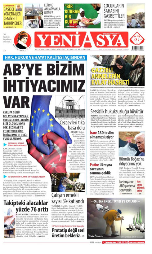 Gazete manşetleri 12 Mayıs Salı - Resim: 21