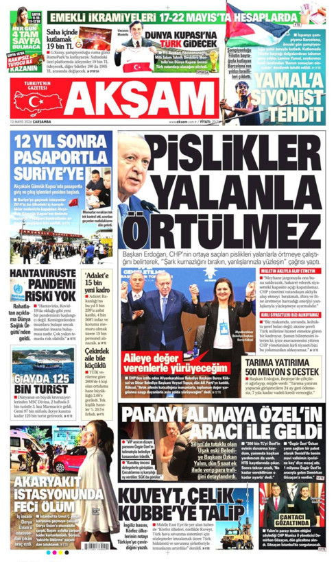 Gazete manşetleri 13 Mayıs Çarşamba - Resim: 10