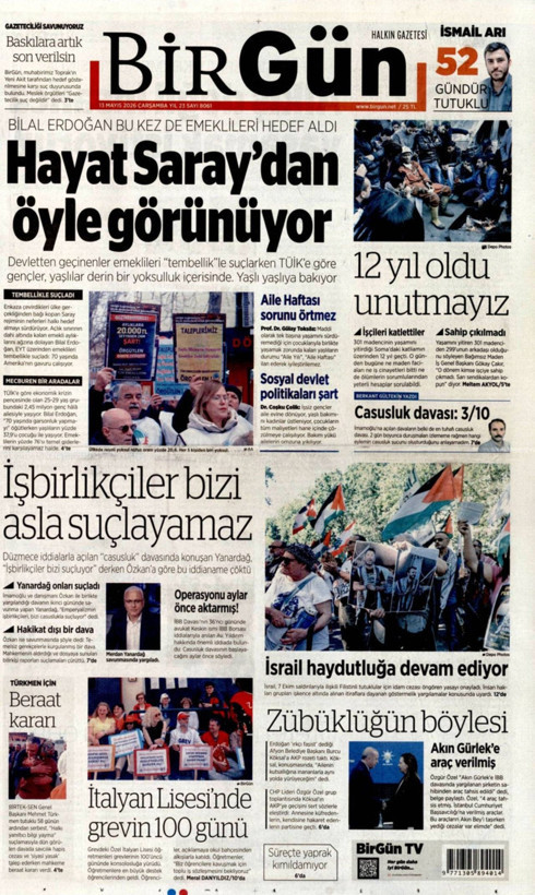 Gazete manşetleri 13 Mayıs Çarşamba - Resim: 23
