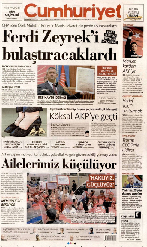 Gazete manşetleri 13 Mayıs Çarşamba - Resim: 5