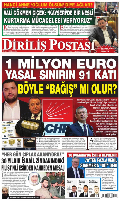 Gazete manşetleri 13 Mayıs Çarşamba - Resim: 14