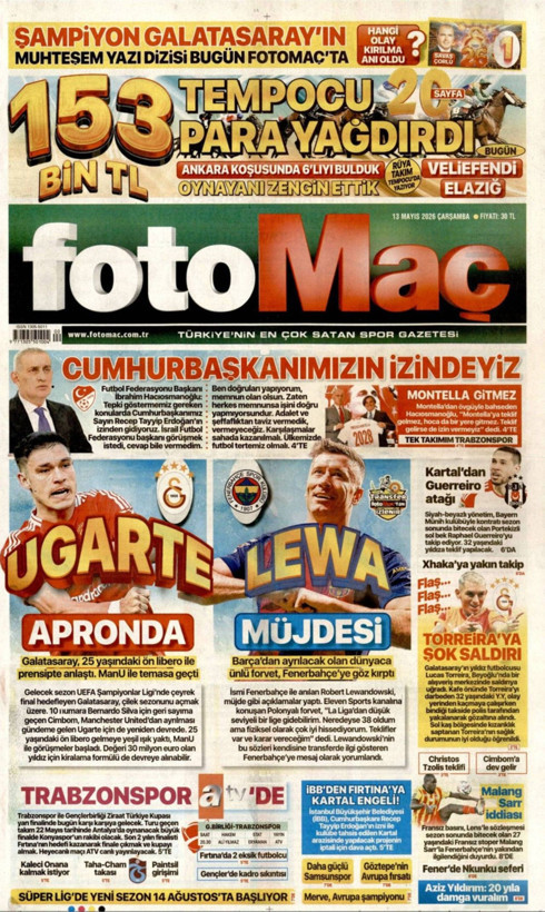 Gazete manşetleri 13 Mayıs Çarşamba - Resim: 24