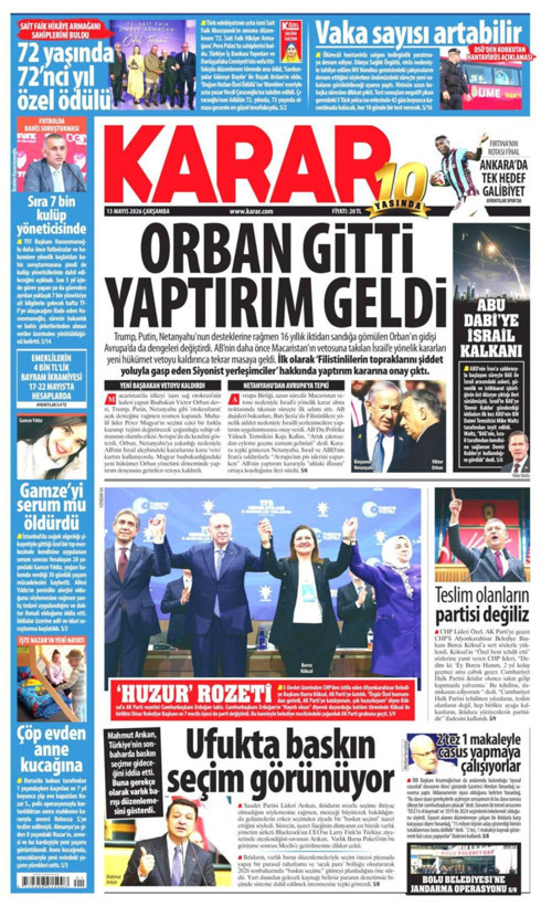 Gazete manşetleri 13 Mayıs Çarşamba - Resim: 8