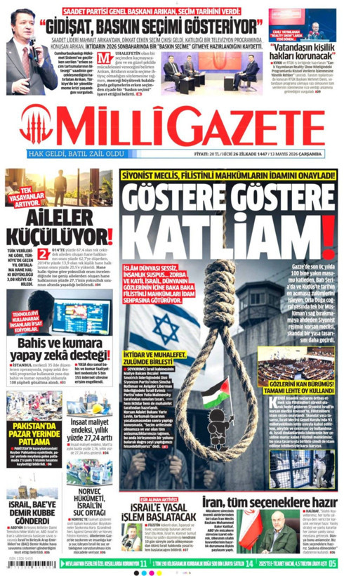 Gazete manşetleri 13 Mayıs Çarşamba - Resim: 7