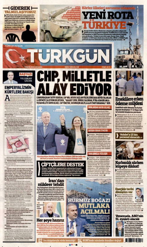 Gazete manşetleri 13 Mayıs Çarşamba - Resim: 6