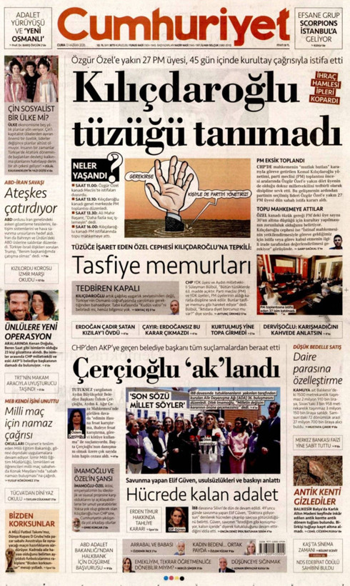 Gazete manşetleri 12 Haziran Cuma - Resim: 5