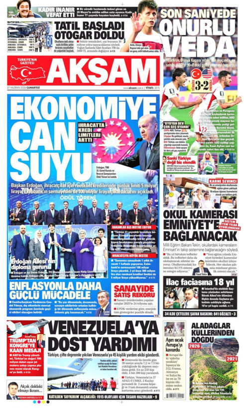 Gazete manşetleri 27 Haziran Cumartesi - Resim: 10