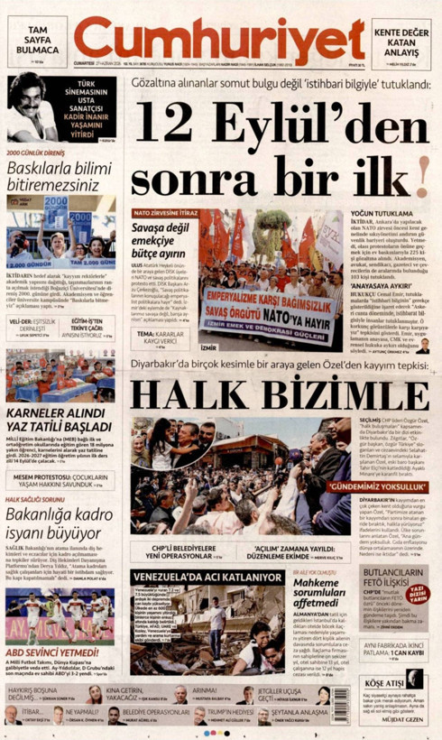 Gazete manşetleri 27 Haziran Cumartesi - Resim: 5