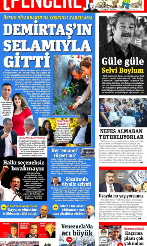 Gazete manşetleri 27 Haziran Cumartesi - Resim: 27