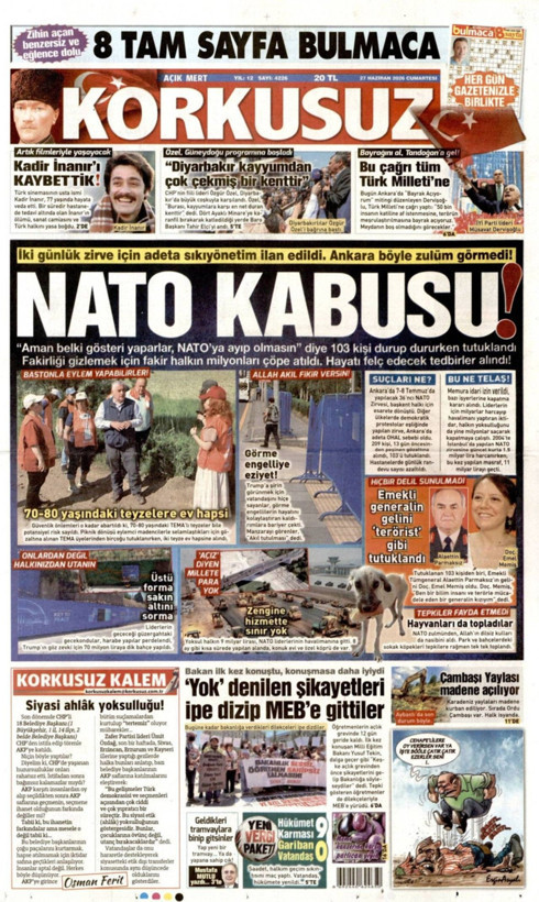 Gazete manşetleri 27 Haziran Cumartesi - Resim: 16