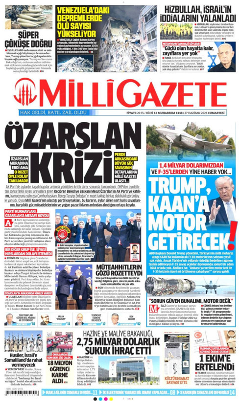 Gazete manşetleri 27 Haziran Cumartesi - Resim: 7