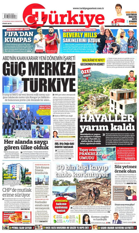 Gazete manşetleri 27 Haziran Cumartesi - Resim: 9