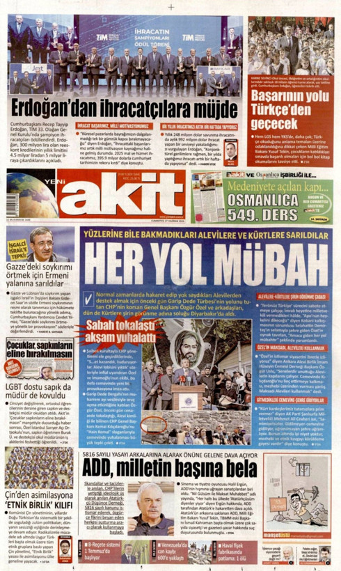 Gazete manşetleri 27 Haziran Cumartesi - Resim: 15