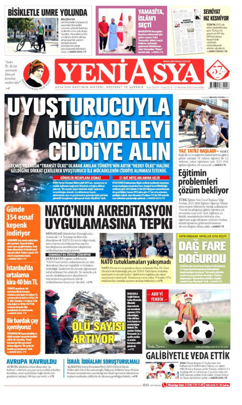 Gazete manşetleri 27 Haziran Cumartesi - Resim: 22
