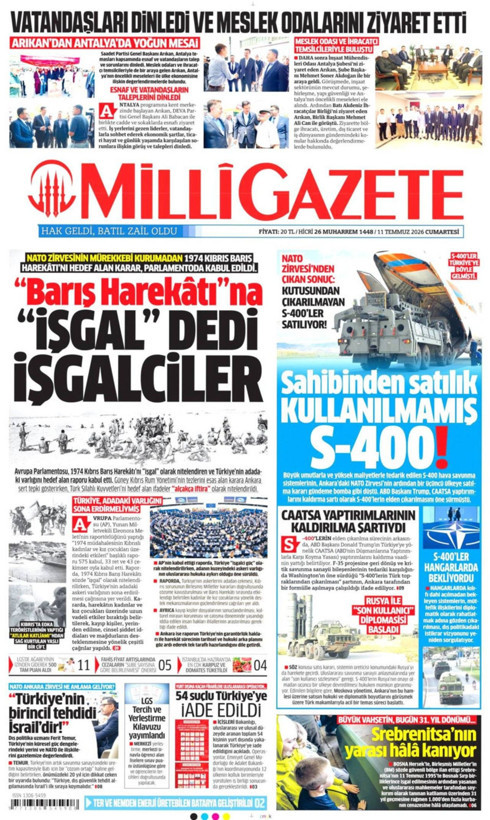Gazete manşetleri 11 Temmuz Cumartesi - Resim: 7