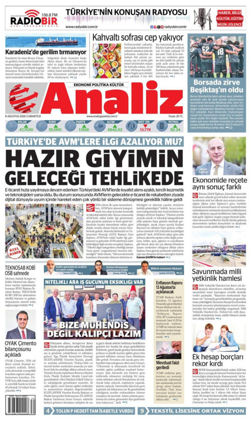 Gazete manşetleri 8 Ağustos Cumartesi - Resim: 14